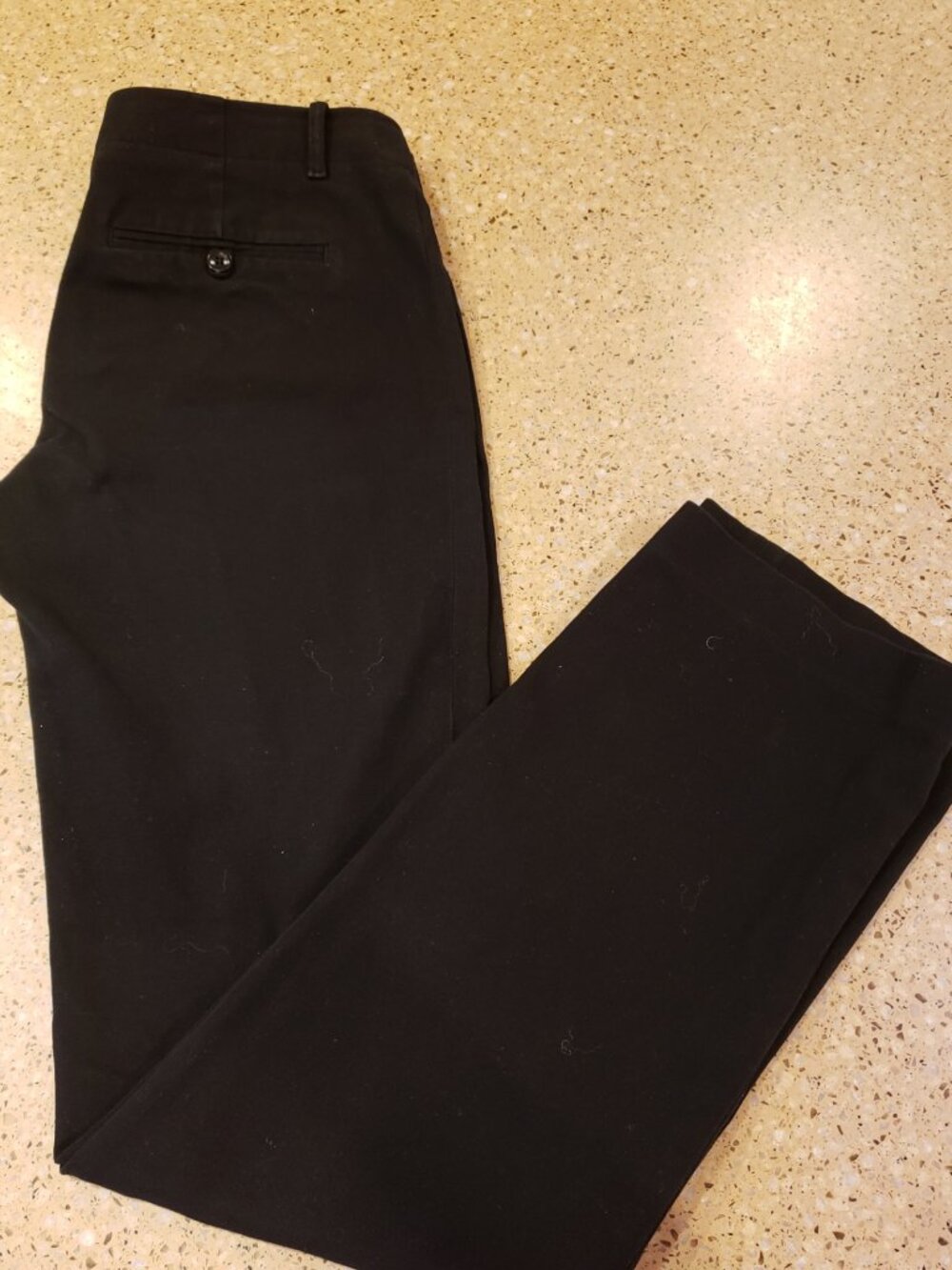 Gap. Straight leg black jeans. Size 6L.
